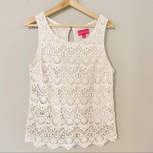Lilly Pulitzer Sleeveless Eyelet Blouse
